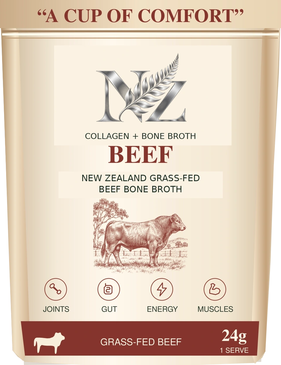 Beef NZ Collagen + Bone Broth pouch