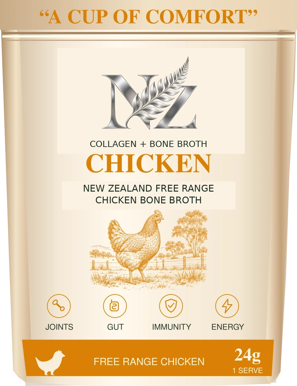 Chicken NZ Collagen + Bone Broth pouch